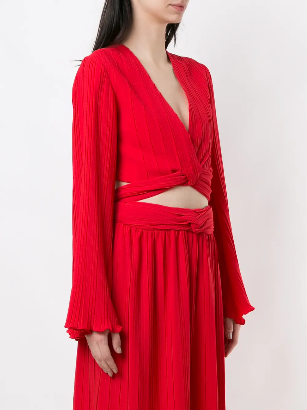 Olympiah Camelia Cropped Top In Red
