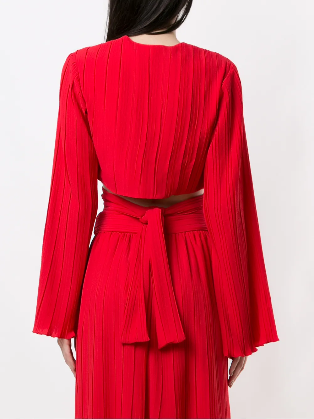 Olympiah Camelia Cropped Top In Red