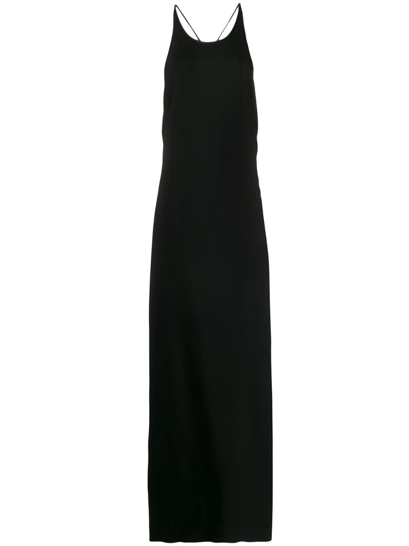 Shop Jil Sander Halterneck Maxi Dress In Black