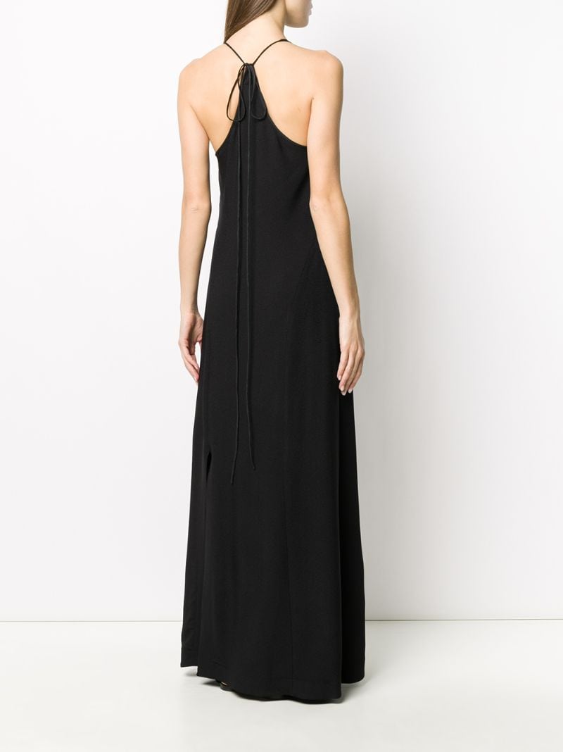 Shop Jil Sander Halterneck Maxi Dress In Black