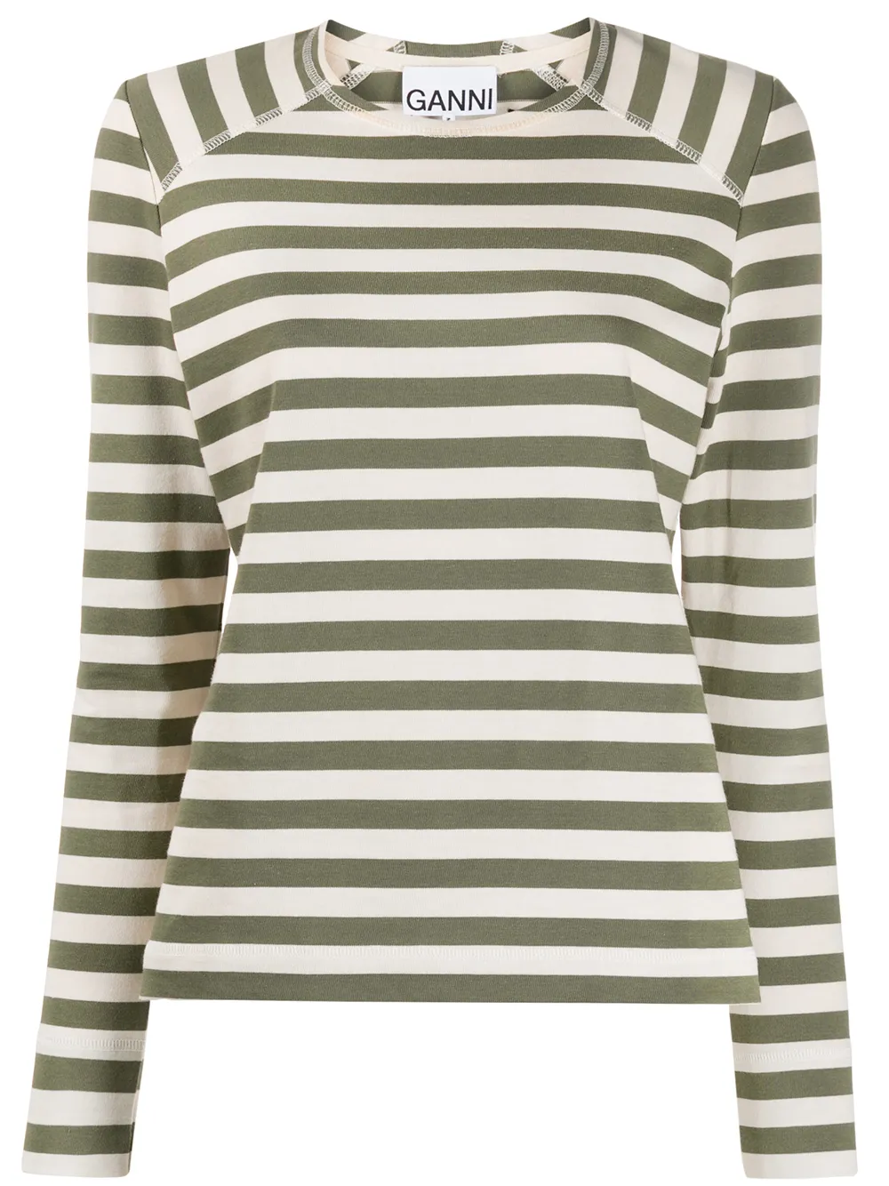 GANNI Gestreiftes T-Shirt py3vy T0VKO GANNI Gestreiftes T-Shirt py3vy T0VKO