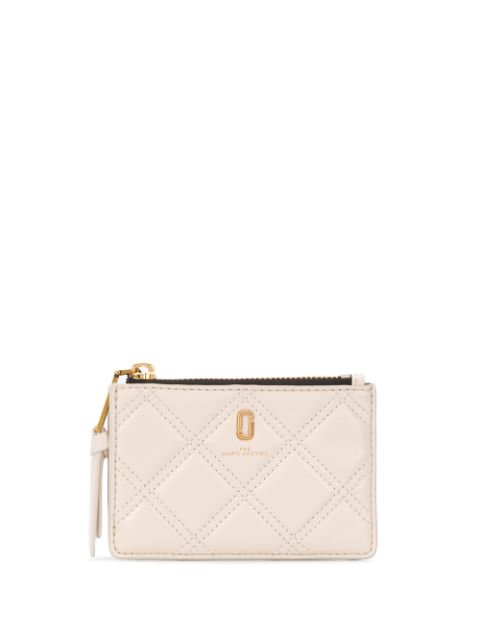 the quilted softshot top zip multi wallet