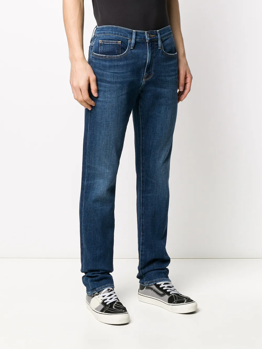 FRAME Straight jeans Blauw