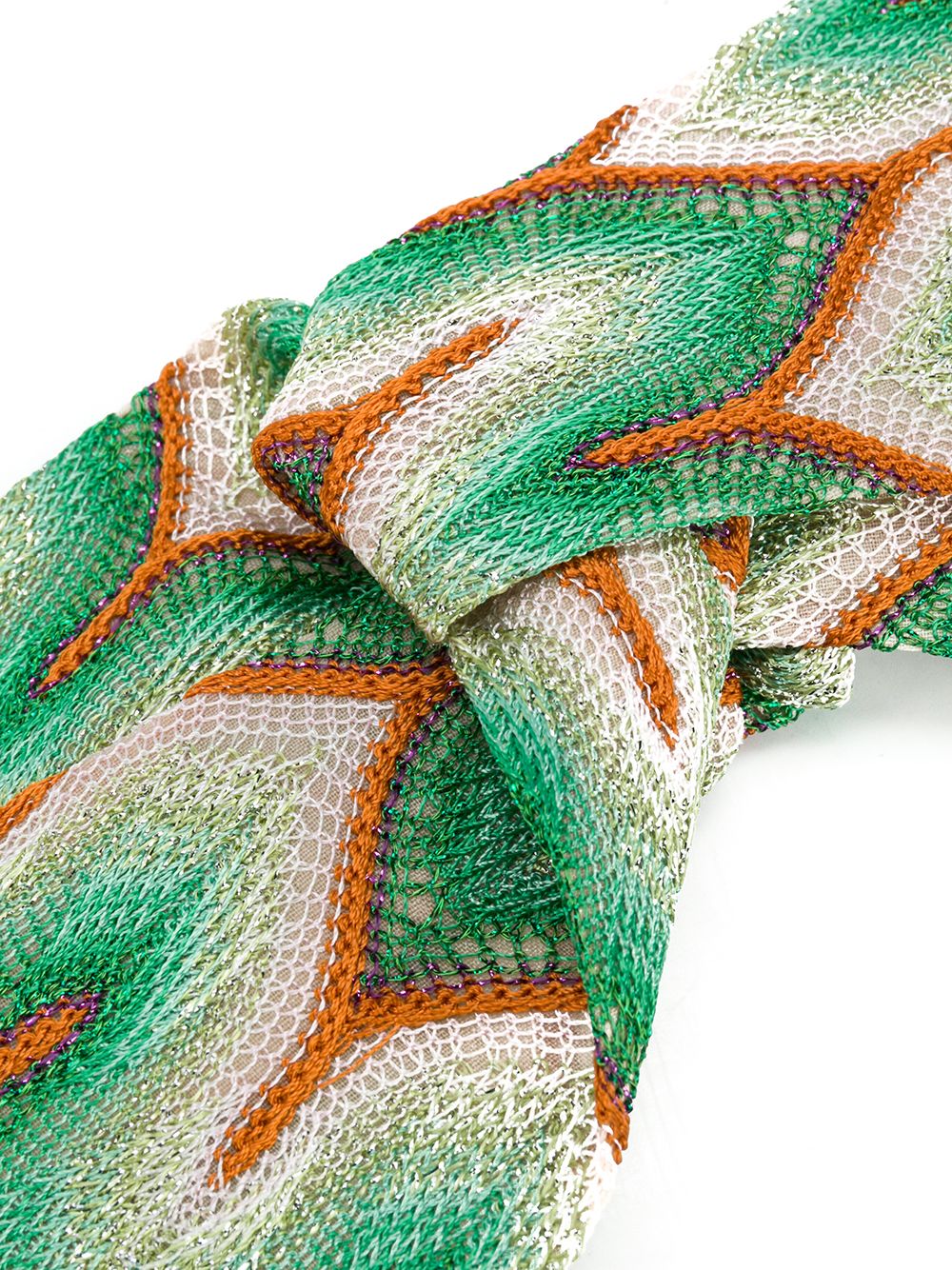 фото Missoni повязка на голову с узором зигзаг