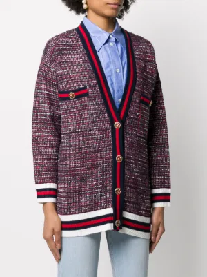 sandro tweed cardigan