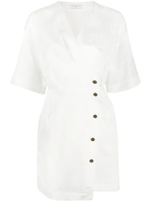 sandro white dress