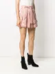 Sandro Paris pleated bandana print shorts