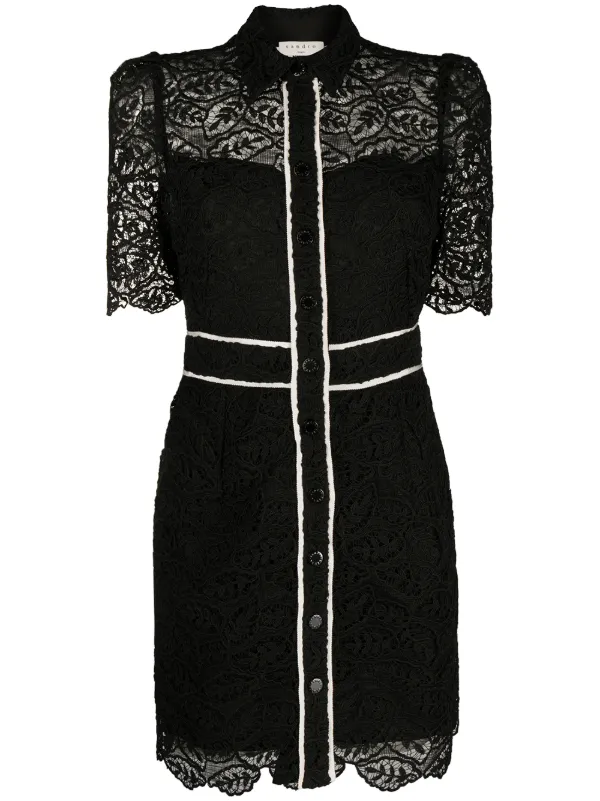 sandro black dress