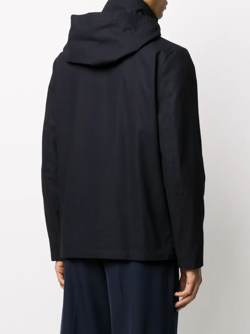 SANDRO HIGH-COLLAR HOODED JACKET