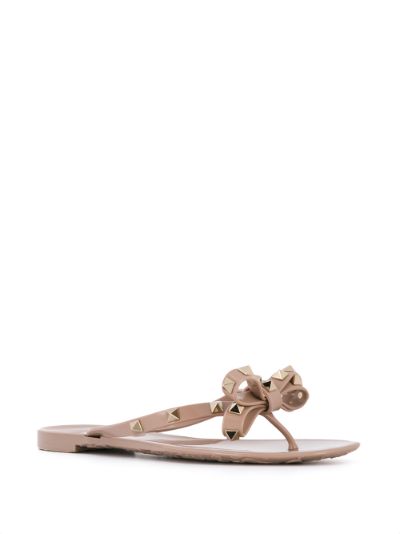 valentino studded bow sandals