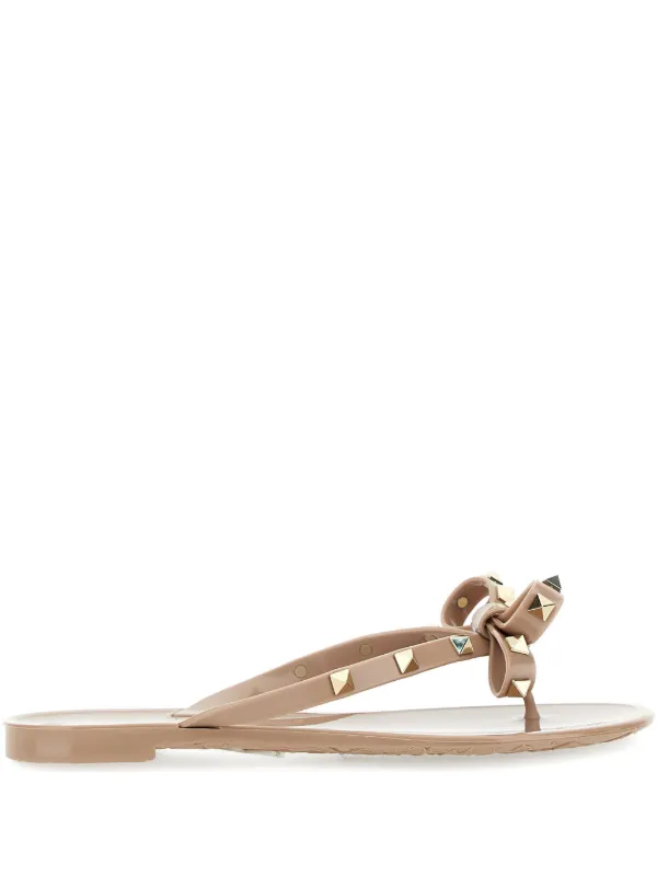Valentino Garavani ロックスタッズ フラットサンダル 通販 - FARFETCH