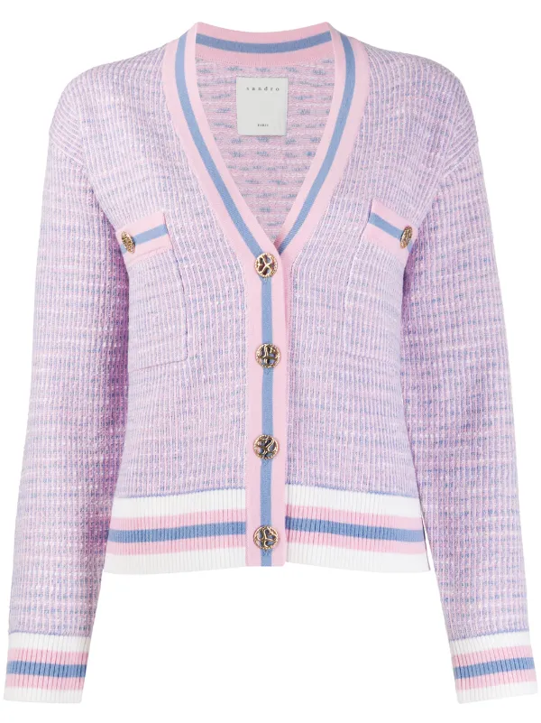 sandro tweed cardigan