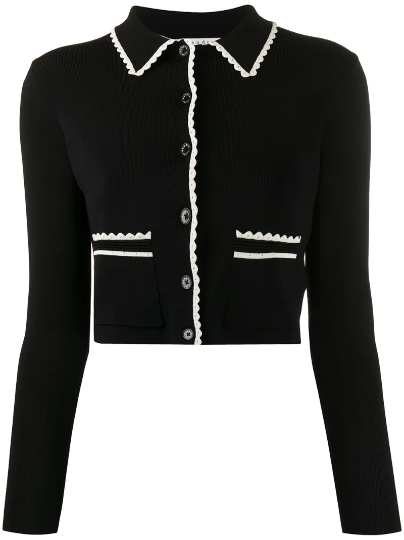 sandro crop cardigan