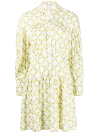 sandro printed shirt dress