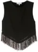 Image 1 of Nk fringed cropped blouse