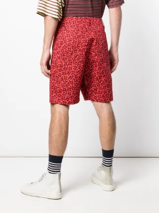 graphic print shorts展示图