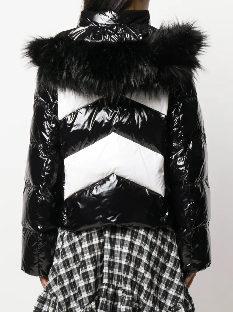 MICHAEL MICHAEL KORS CIRÉ COLOUR BLOCK PUFFER JACKET