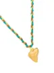 Venessa Arizaga Rainbow Cali braided necklace