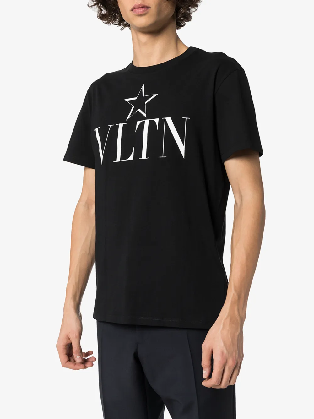 VALENTINO VALENTINO VLTN STAR COTTON T-SHIRT,TV3MG05P63814784738
