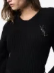 Image 2 of Saint Laurent Opyum crocodile-effect monogram brooch