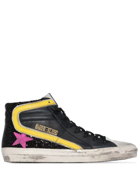 Sneakers alte Golden Goose slide GMF00115.F002104.15313 milk - white silver  red | FRMODA.com