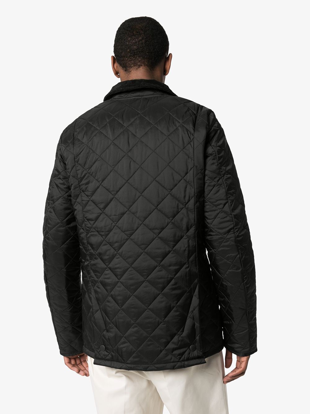 Shop Barbour Heritage Liddesdale Quilted Jacket - Men's - Polyamide/polyester In Black