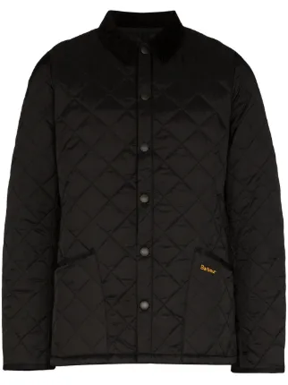 Barbour black quilted jacket online