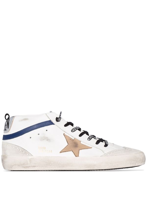 Golden Goose white Mid Star leather 