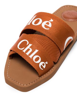 logo slide sandal chloé