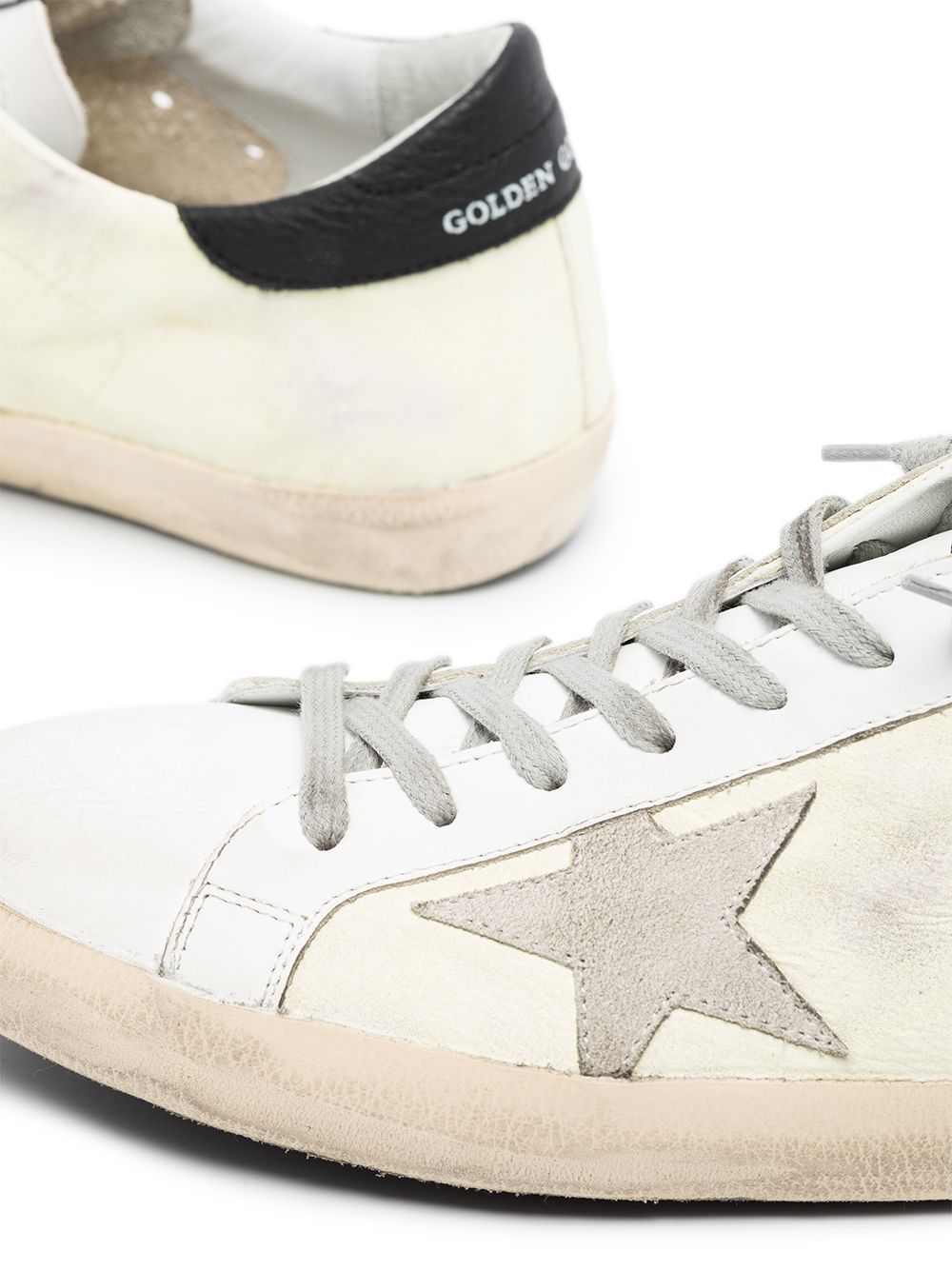 фото Golden goose superstar distressed sneakers