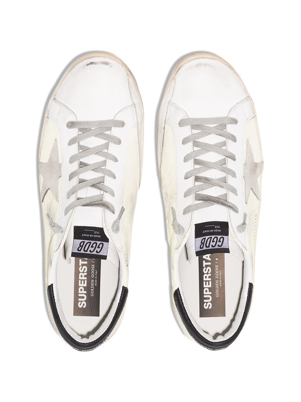 фото Golden goose superstar distressed sneakers