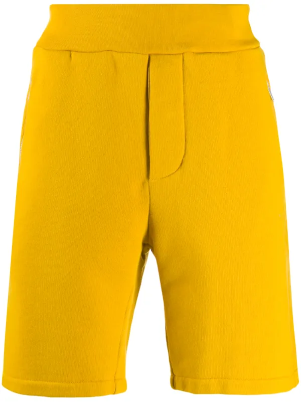 yellow track shorts
