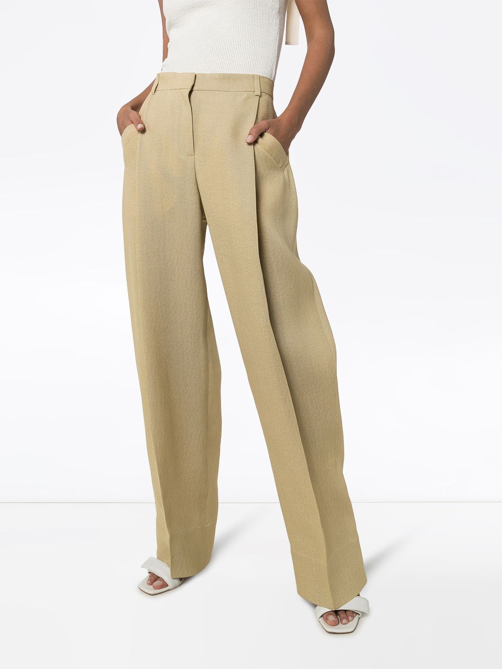 фото Jacquemus брюки le pantalon loya широкого кроя