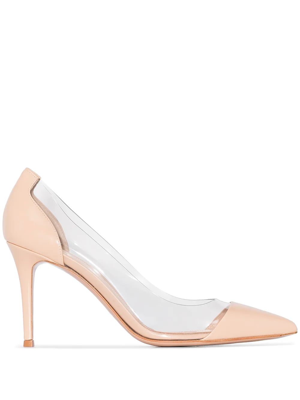 Shop Gianvito Rossi Plexi 85mm pumps 