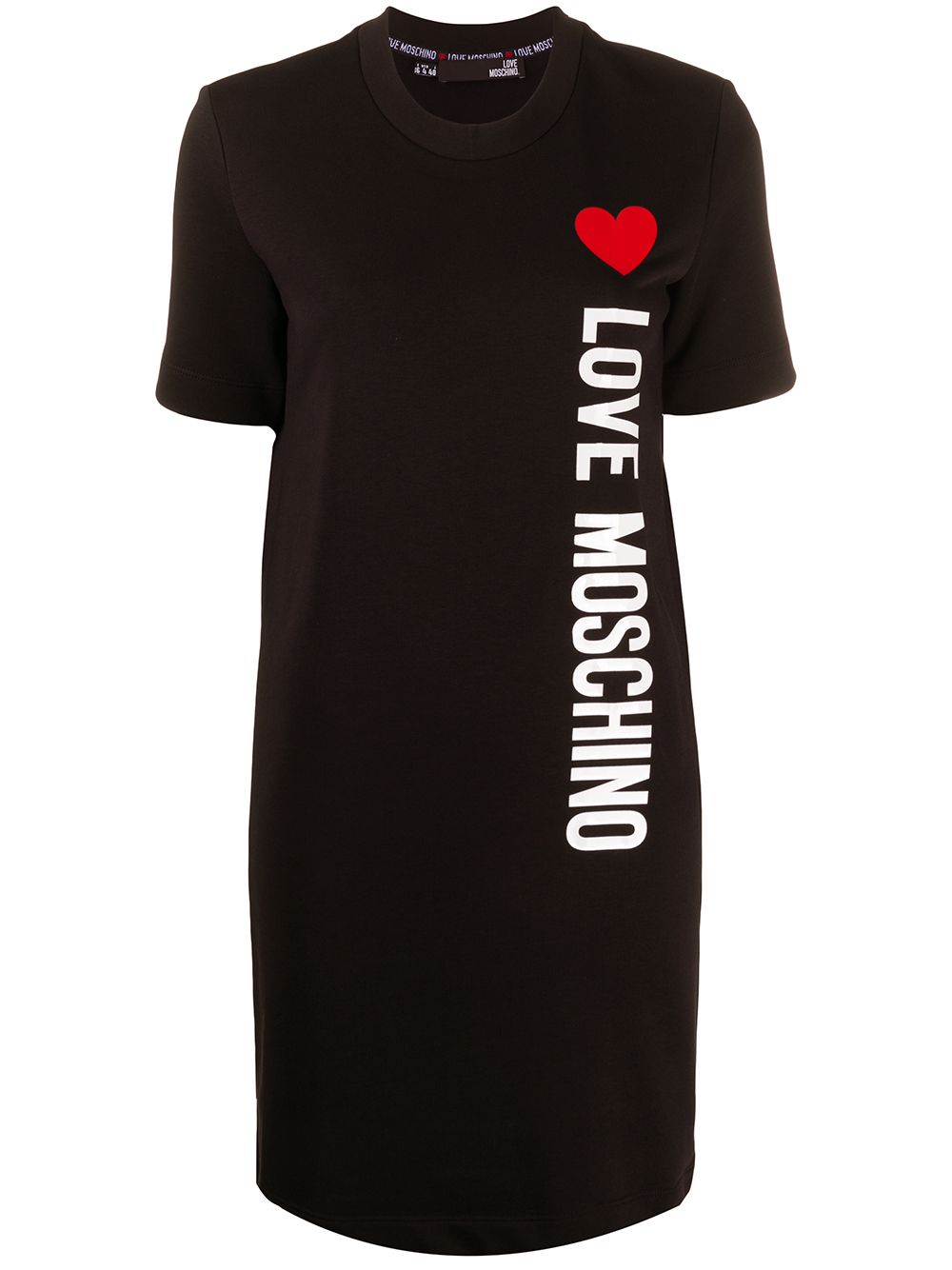 фото Love moschino топ с короткими рукавами и логотипом