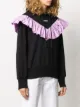 MSGM ruffle trim hoodie
