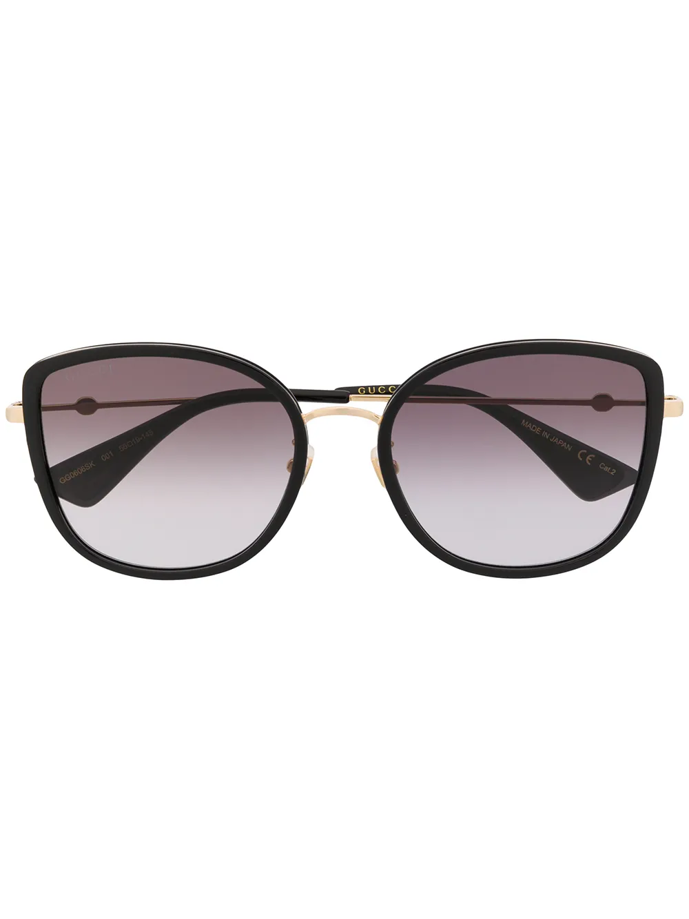 Gucci Eyewear Oversized-Sonnenbrille - Schwarz