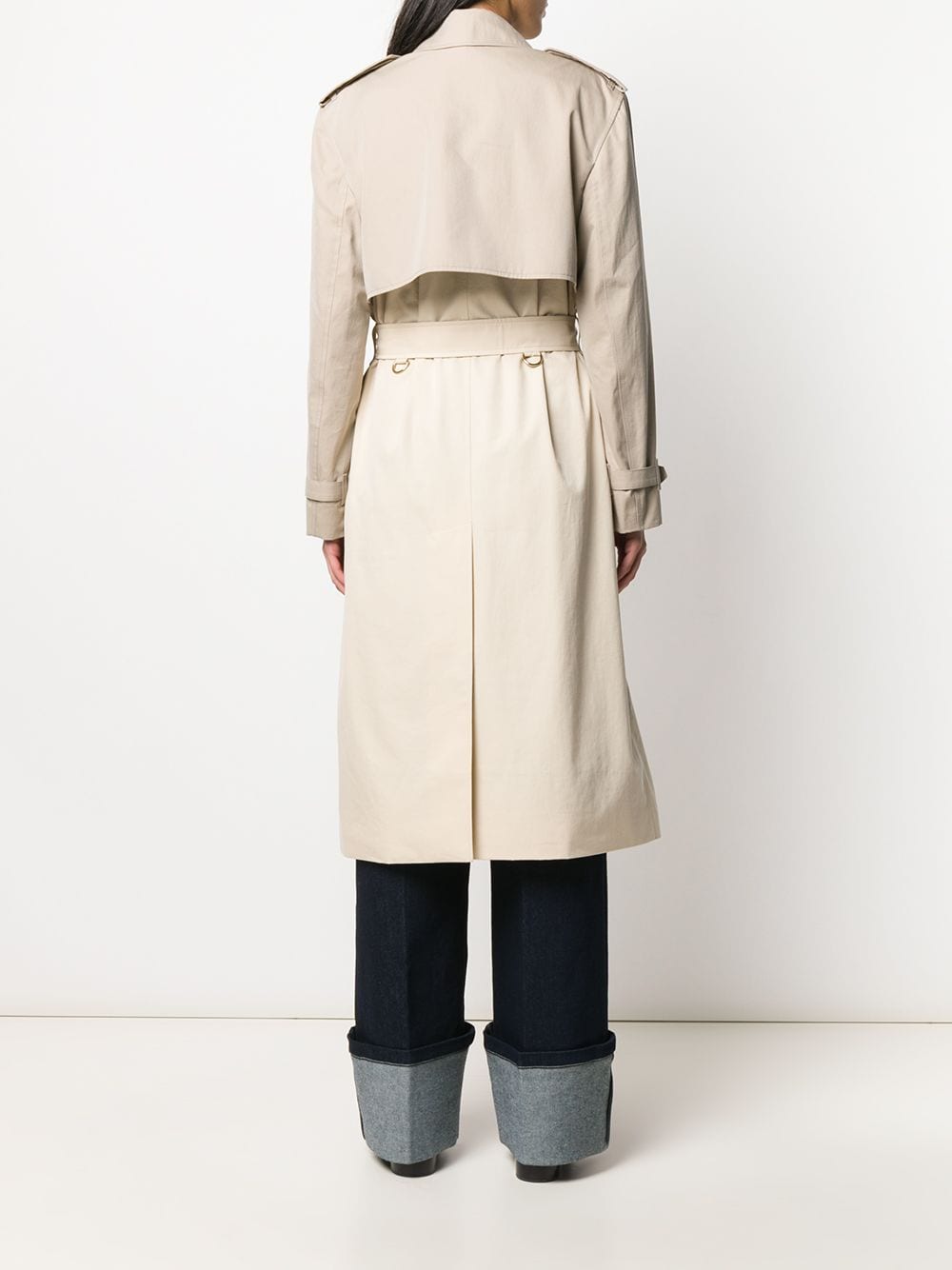 Burberry two-tone Trench Coat - Farfetch