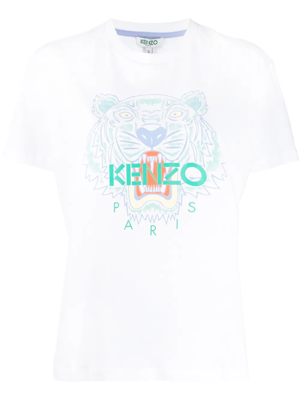 Kenzo T-shirt met tijgerprint Wit