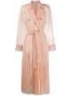 Image 1 of RED Valentino tulle sheer trench coat