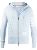 Thom Browne CLASSIC FULL ZIP HOODIE IN CLASSIC LOOPBACK W ENGINEERED 4 - Blue