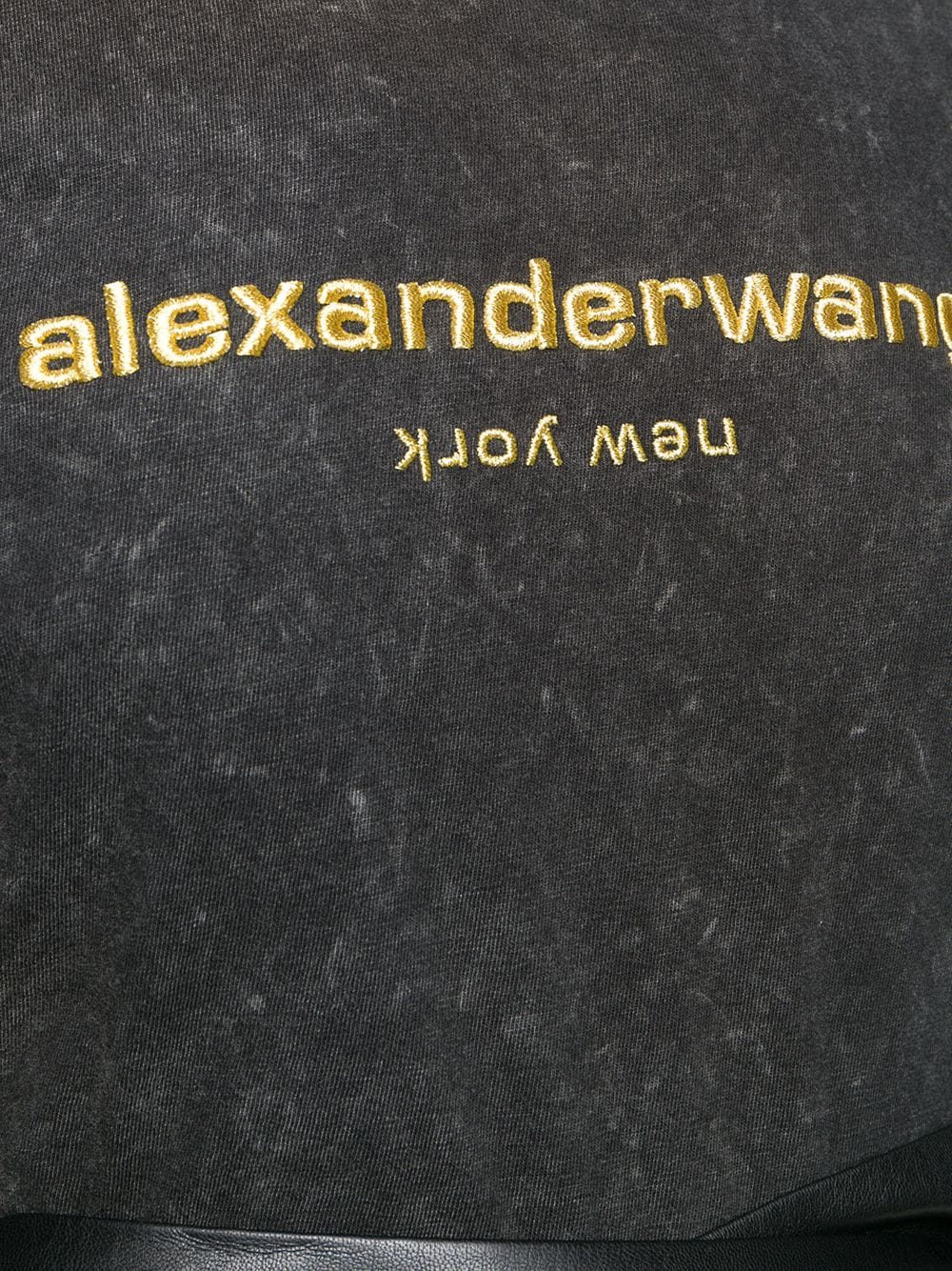 фото Alexander wang футболка с вышитым логотипом