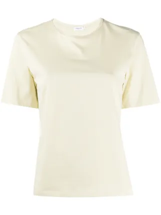 Shop yellow Filippa K Annie plain T-shirt with Express Delivery - Farfetch