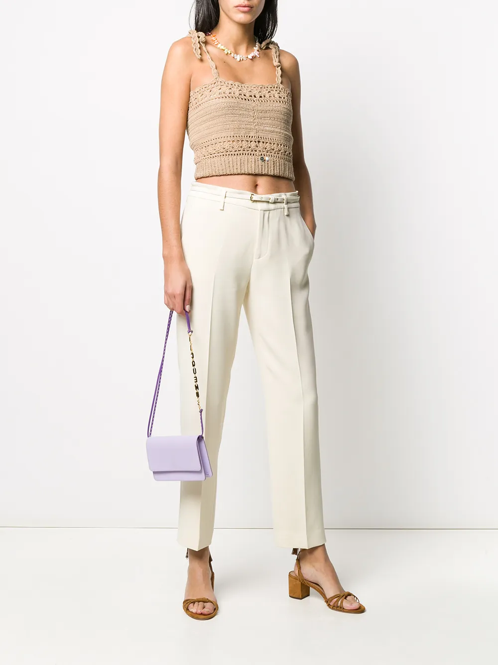 RED Valentino Pantalon met ceintuur - Beige