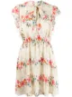 الصورة 1 من RedValentino فستان بطبعة زهور وكرانيش