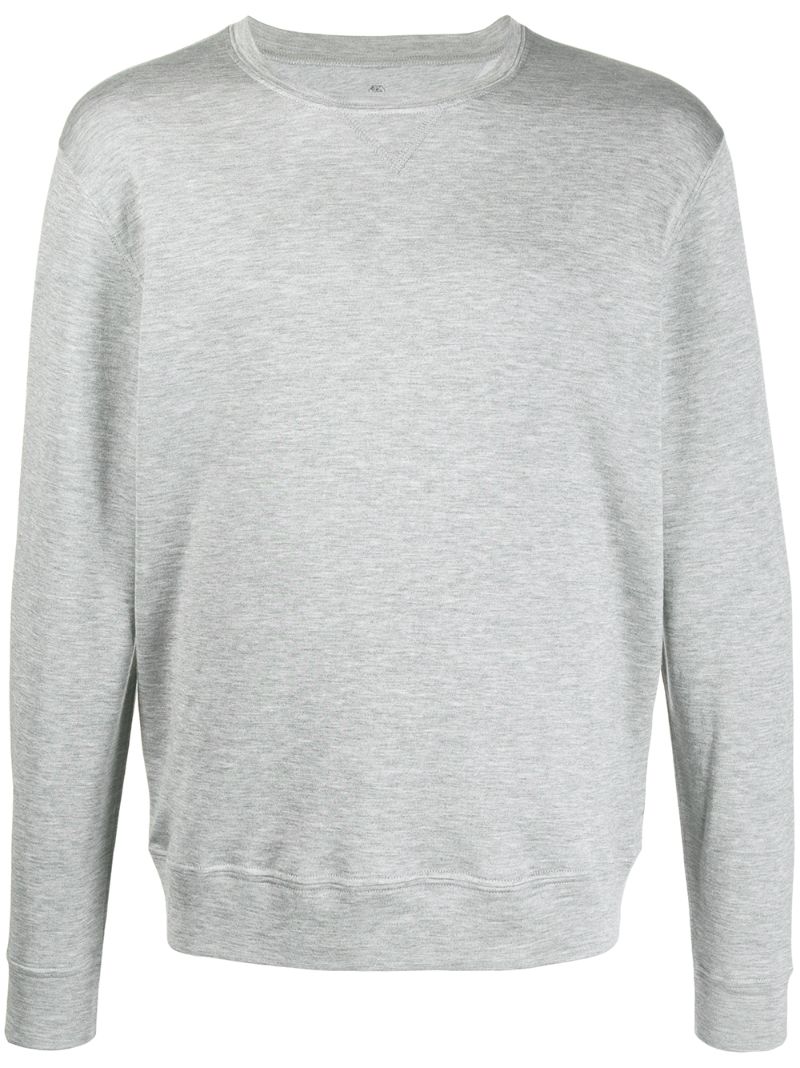 Brunello Cucinelli Crew Neck T-shirt In Grey