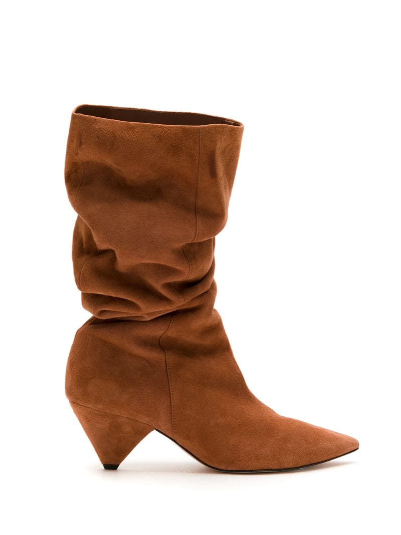 Nk Lila Suede Boots In Brown