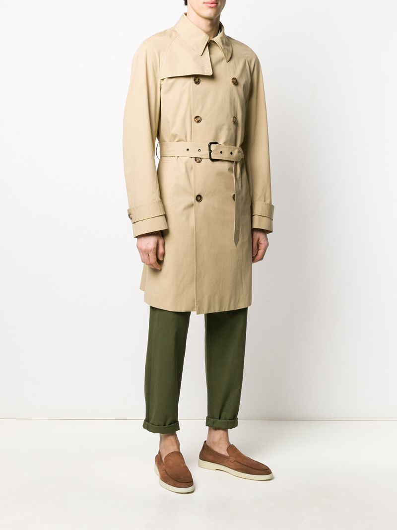 Shop Missoni Belted Trench Coat In Neutrals