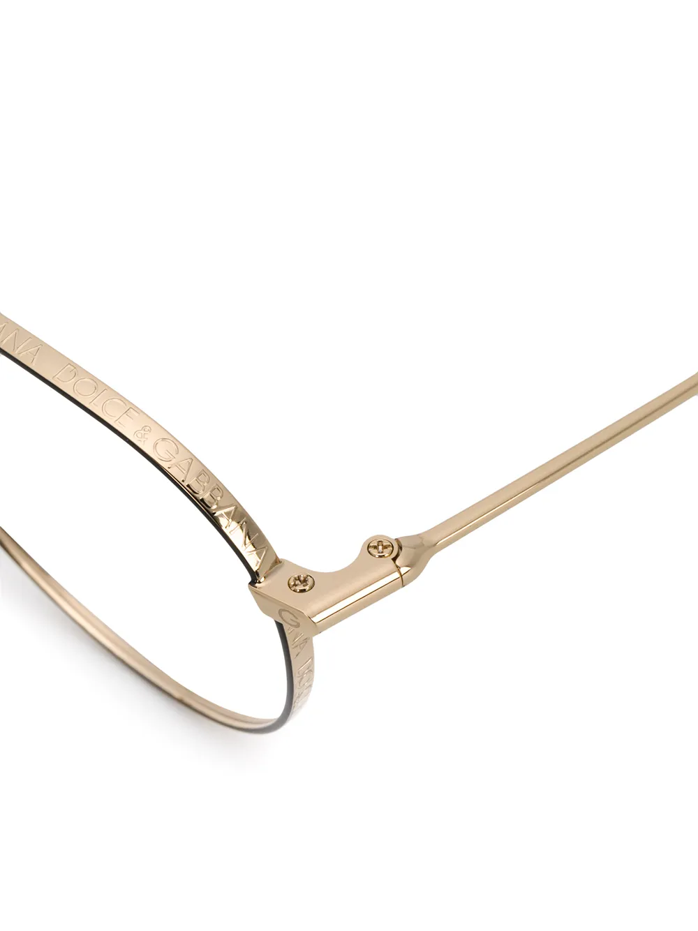  Dolce & Gabbana Eyewear Klassische Pilotenbrille   Gold 