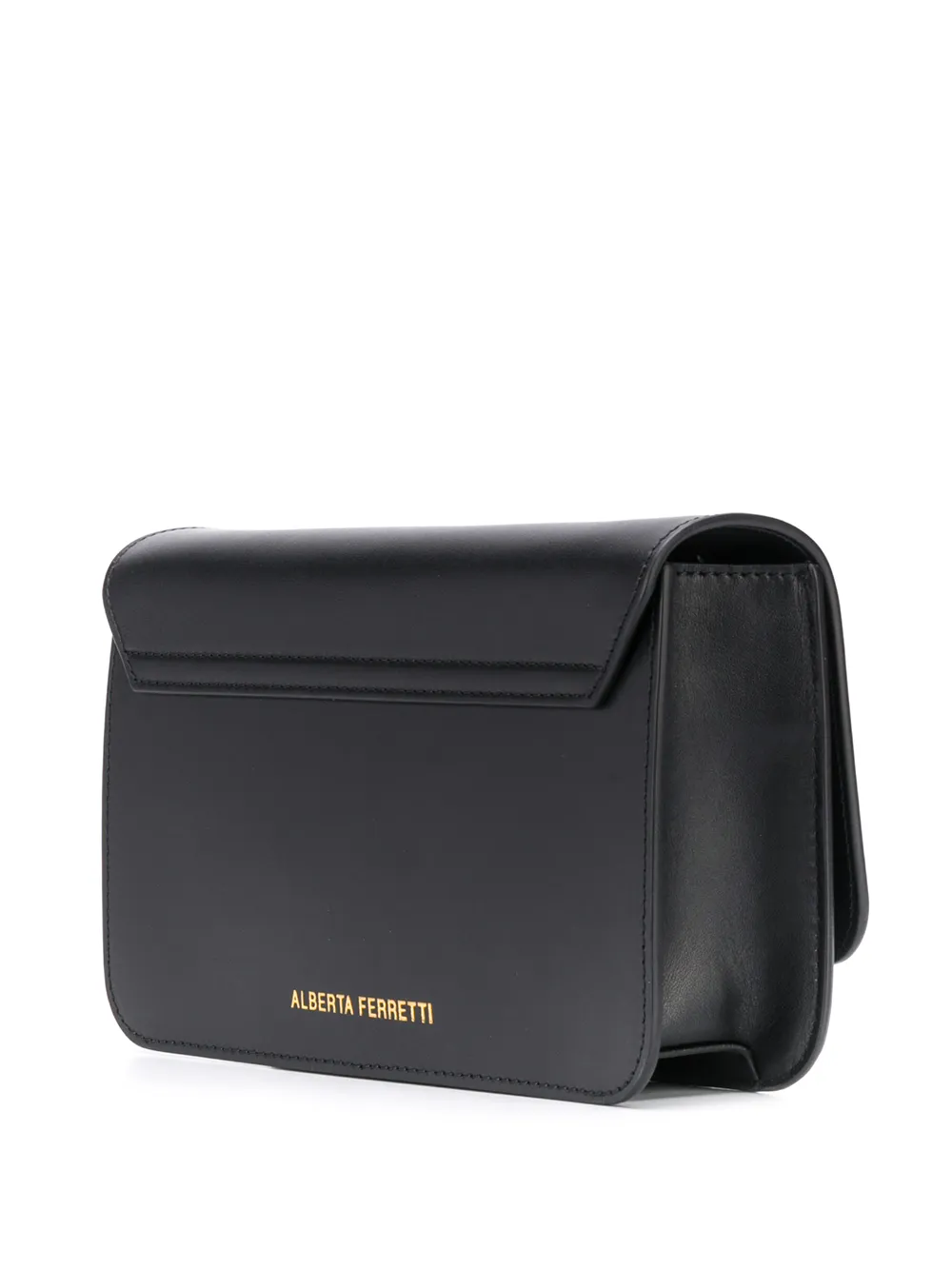 Alberta Ferretti Crossbodytas met tekst Zwart